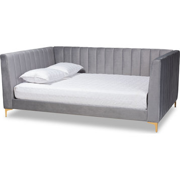 Oksana Daybed - Light Gray, Gold, Queen