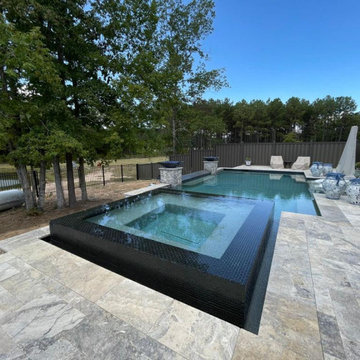 Composite Trex and Iron Fence