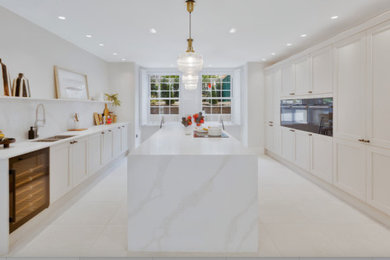 Inspiration for a contemporary kitchen in Oxfordshire.