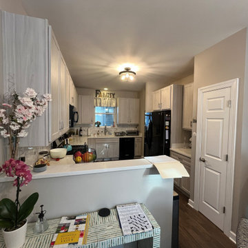 Transitional Kitchen Remodel Done in Swiss Elm Skye Cabinets