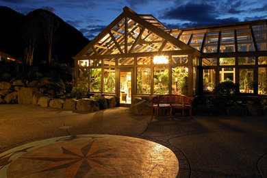 Inspiration for a large contemporary detached greenhouse remodel in Vancouver