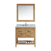London 36" Single Sink Vanity Set in Honey Oak Finish