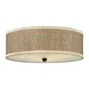 Milan Ceiling Flush-Mounted Lamp With Mystic Black Finish