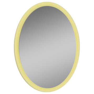 IB MIRROR Dimmable Backlit Bathroom Mirror Oval 20"x28", 3000 K