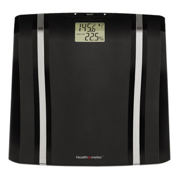 Health o meter BFM080DQ05 LCD Display Body Fat Hydration Level Scale, Black