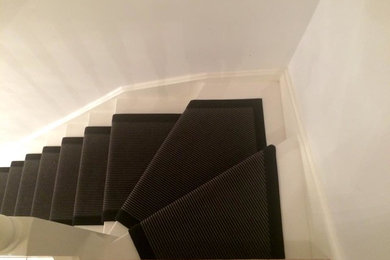 This is an example of a contemporary staircase in Gloucestershire.