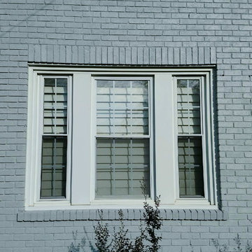 Raised Panel Exterior Shutters Before and After