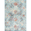 nuLOOM Withered Floral Tiles Area Rug, Light Blue, Light Blue, 8'x10'