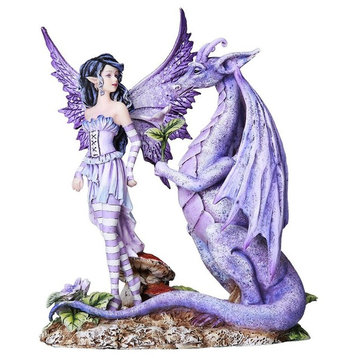 Fantasy Fairyland Dragons Are Romantic Statue