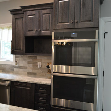 Rustic Maple with Smoke Stain and Ebony Glazing