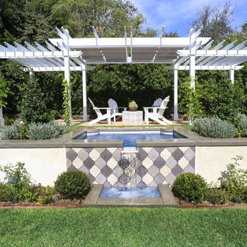 Separated Jacuzzi with White Arbor