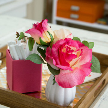 Fun Feminine Office Space