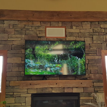 Home Theater Installation with TV Mounting