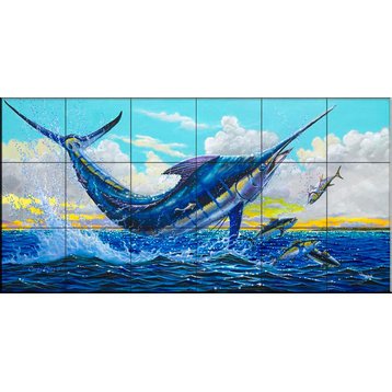 Tile Mural, Outrageous by Carey Chen