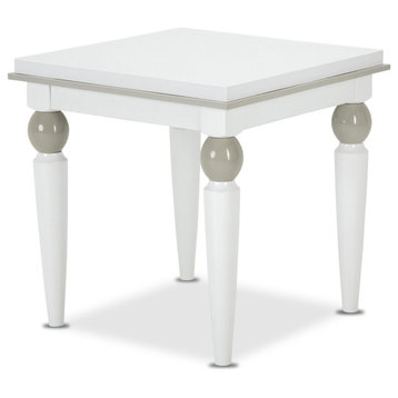 Sky Tower End Table - Cloud White