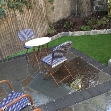 Somerville irregular flagstone patio