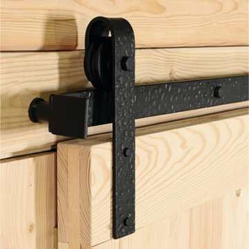 Sliding Track Hardware Package - Distressed Black