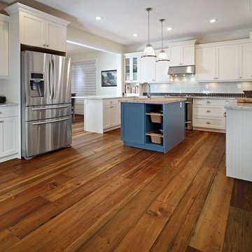 11" Saddle colour - Reclaimed Heart Pine Collection Hardwood Flooring