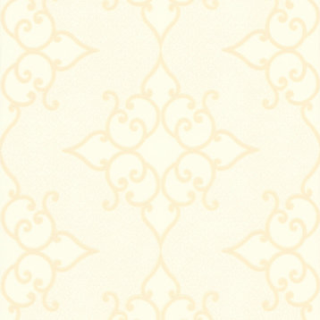 Sebastian Cream Crepe Moroccan Medallion Wallpaper