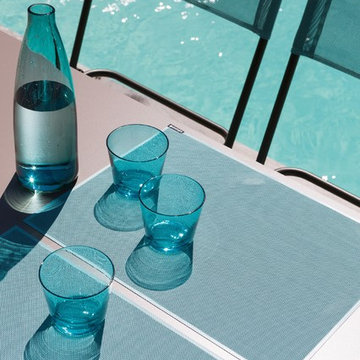 Anytime Folding Chairs on Pool Deck