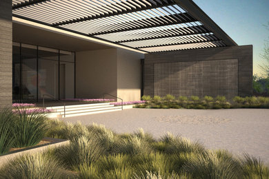 Example of a minimalist entryway design in Las Vegas