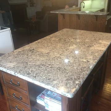 Crema Typhoon Granite w/ matching table top