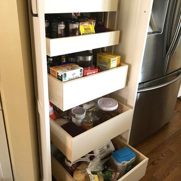 Pantry Cabinet Custom Glide-Out Trays