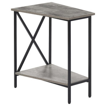Tucson Wedge End Table With Shelf