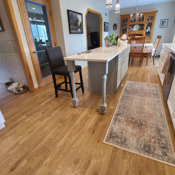 Transitional Kitchen Remodel Done in a Polar White and Pebble Grey