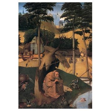 "Saint Anthony" Digital Paper Print by Hieronymus Bosch, 17"x24"