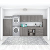 Universal Laundry Room Wall Cabinet w/ Doors in Platinum Gray - Engineered Wood