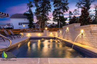 Inspiration for a contemporary pool remodel in Richmond