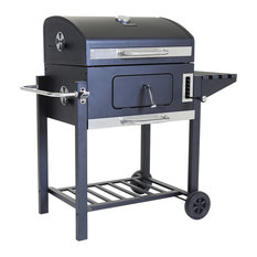 Charles Bentley American Portable Grill BBQ, Charcoal, Large, 60x45 cm