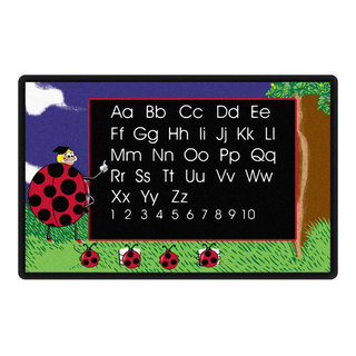 Flagship Carpets VA137-34A 6' X 9' Lady Bug Educational Rug ...