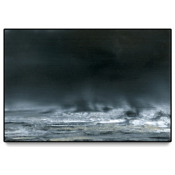 "Sea View I" Oversized Framed Canvas, 40" x 60"