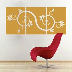 Fancy Flower Panel - Wall Decals