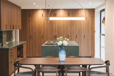 Contemporary dining room in London.
