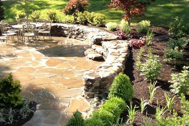 Layfayette Hill Flagstone Patio and Landscape