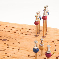 Cribbage Board with Beautiful Pegs - Board Games And Card Games