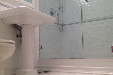 Inspiration for a transitional bathroom remodel in New York