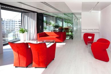 Inspiration for a contemporary living room remodel in Barcelona