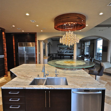 High Gloss Applewood with Wenge