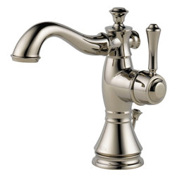 Delta Cassidy Single Hole - Single Handle-4&Prime; plate/metal pop-up - Bathroom Sink Faucets