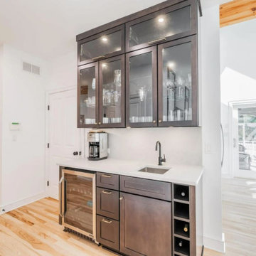 Contemporary Kitchen & Beverage Bar Remodel Crozet, VA