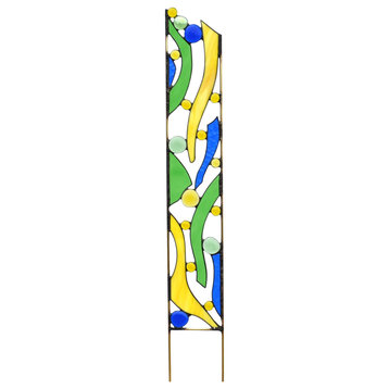 Stained Glass Garden Stake - Windsong Glass Studio