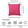 Easy Care Solid Fushia Decorative Throw Pillow Cover Home Decor 20"x20", 20"x20"