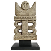 Consigned Timor Stone Property Figure on Stand