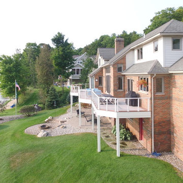 Waterfront Deck in Suttons Bay Overlooking Grand Traverse Bay