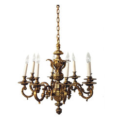 Louis XIV Style Ormolu Eight-Light Chandelier - Products