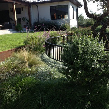 Long Canyon Austin Modern - New Home and Courtyard